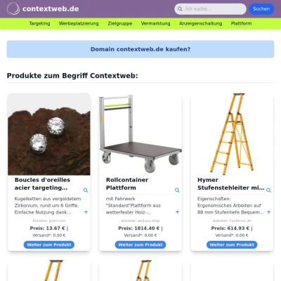 Screenshot contextweb.de