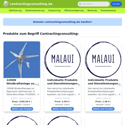 Screenshot contractingconsulting.de