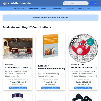 Screenshot contributions.de