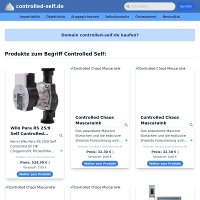 Screenshot controlled-self.de