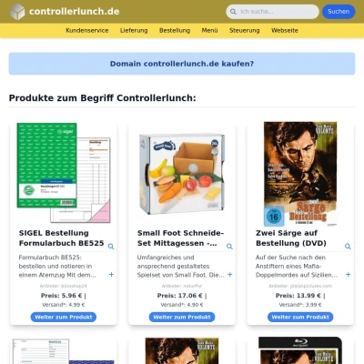Screenshot controllerlunch.de