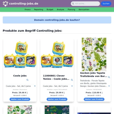 Screenshot controlling-jobs.de