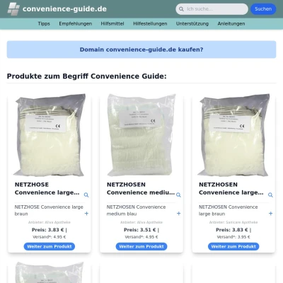 Screenshot convenience-guide.de