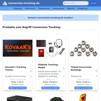 Screenshot conversion-tracking.de