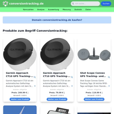 Screenshot conversiontracking.de