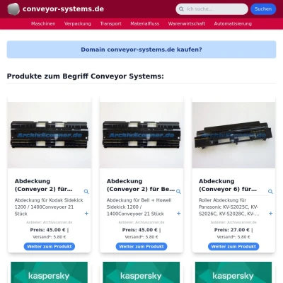 Screenshot conveyor-systems.de