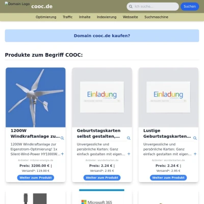 Screenshot cooc.de