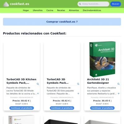Screenshot cookfast.es