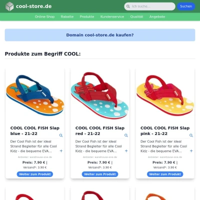 Screenshot cool-store.de