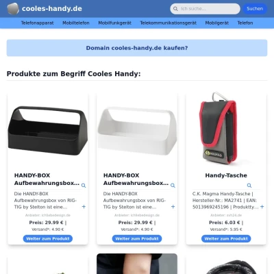 Screenshot cooles-handy.de