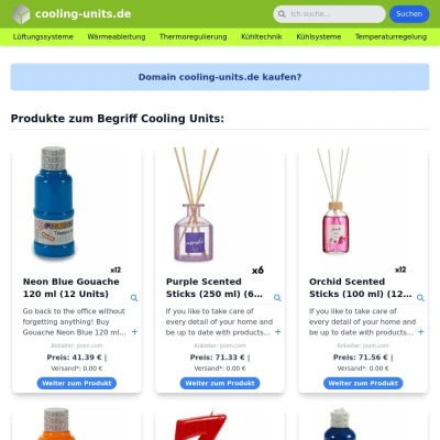 Screenshot cooling-units.de