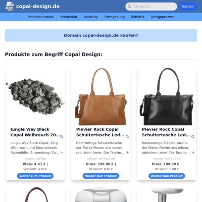 Screenshot copal-design.de