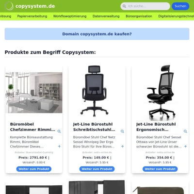 Screenshot copysystem.de