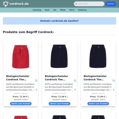 Screenshot cordrock.de