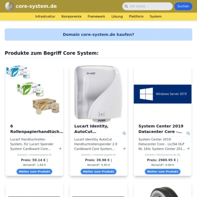 Screenshot core-system.de