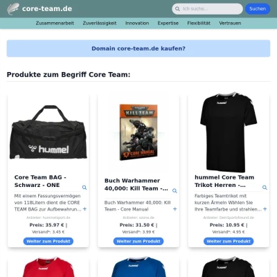 Screenshot core-team.de