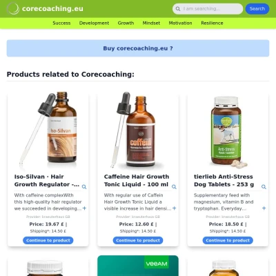 Screenshot corecoaching.eu