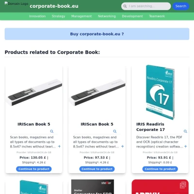 Screenshot corporate-book.eu