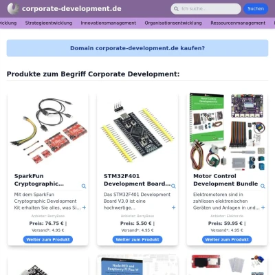 Screenshot corporate-development.de