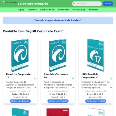 Screenshot corporate-event.de