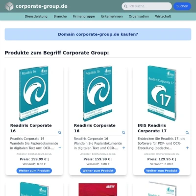 Screenshot corporate-group.de