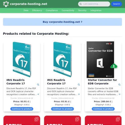 Screenshot corporate-hosting.net