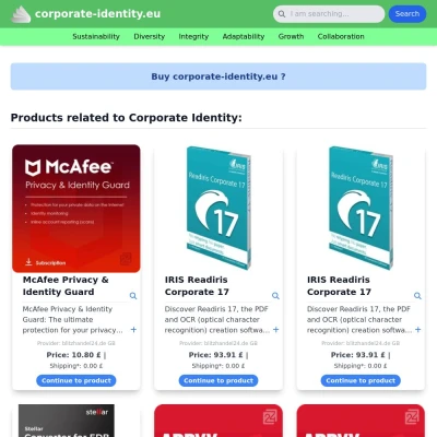 Screenshot corporate-identity.eu