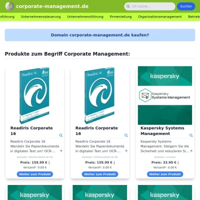 Screenshot corporate-management.de