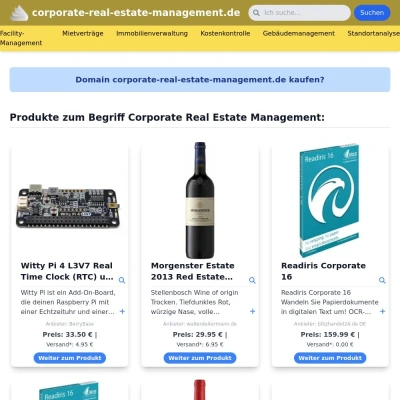 Screenshot corporate-real-estate-management.de