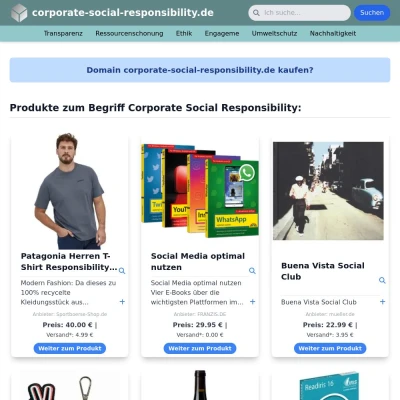 Screenshot corporate-social-responsibility.de