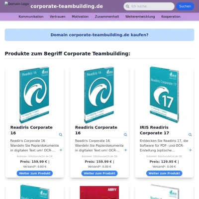 Screenshot corporate-teambuilding.de