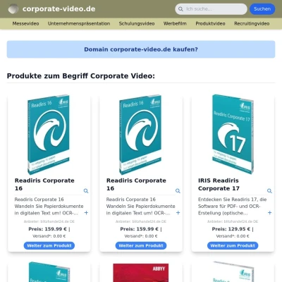 Screenshot corporate-video.de