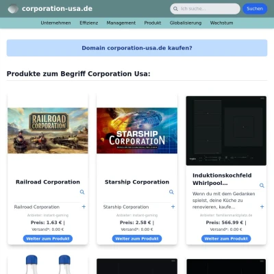 Screenshot corporation-usa.de