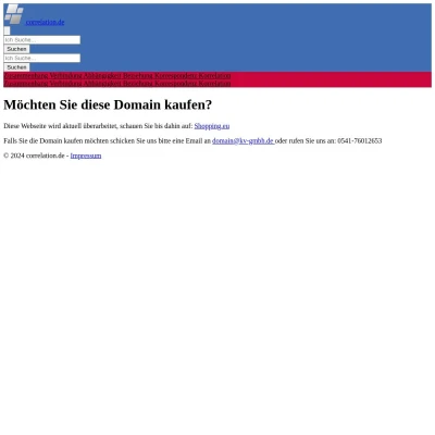Screenshot correlation.de