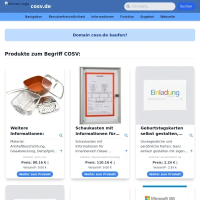 Screenshot cosv.de