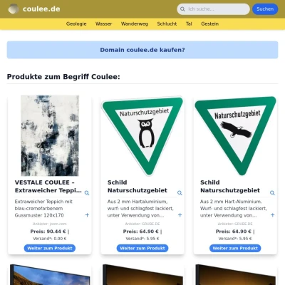Screenshot coulee.de