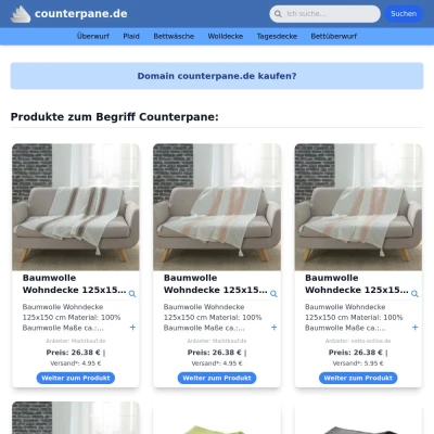 Screenshot counterpane.de