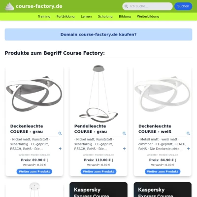 Screenshot course-factory.de