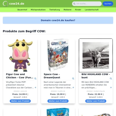 Screenshot cow24.de