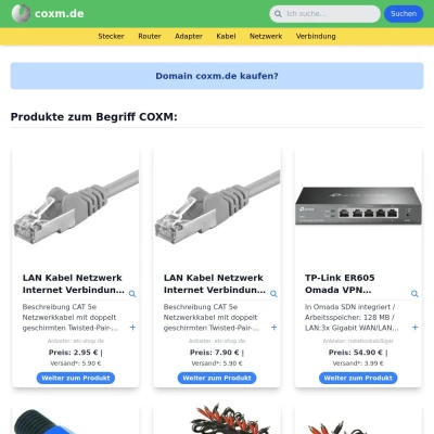 Screenshot coxm.de
