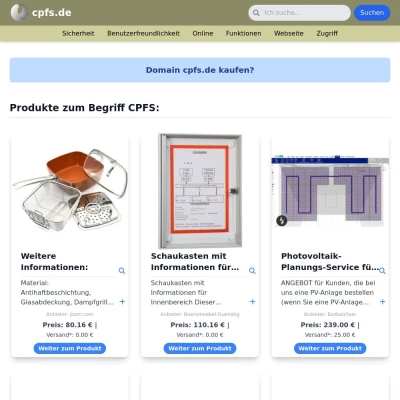 Screenshot cpfs.de