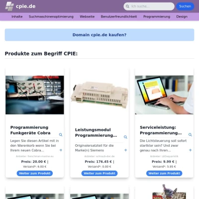 Screenshot cpie.de