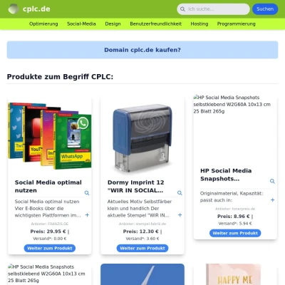 Screenshot cplc.de