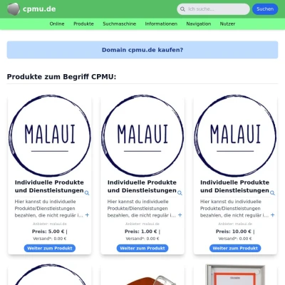 Screenshot cpmu.de