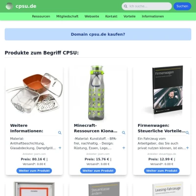 Screenshot cpsu.de