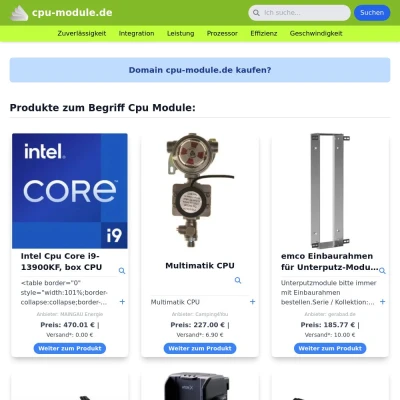 Screenshot cpu-module.de