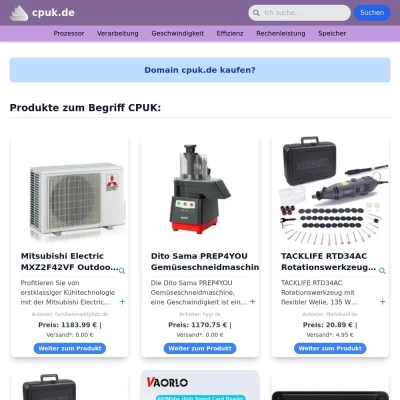 Screenshot cpuk.de