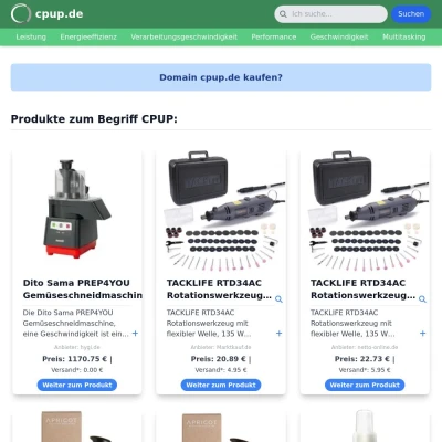 Screenshot cpup.de