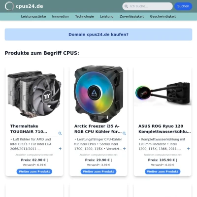 Screenshot cpus24.de