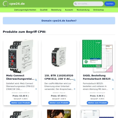 Screenshot cpw24.de